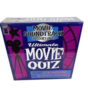 5 for $25| Lagoon Games Ultimate Movie Quiz With Movie‎ Soundtrack CD Game 2006